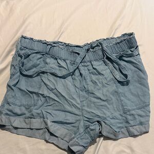 Aerie Light Blue Cargo Shorts
